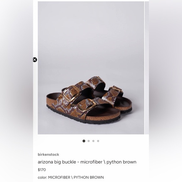 Birkenstock Multicolor Python Pattern Sandals - Picture 1 of 5